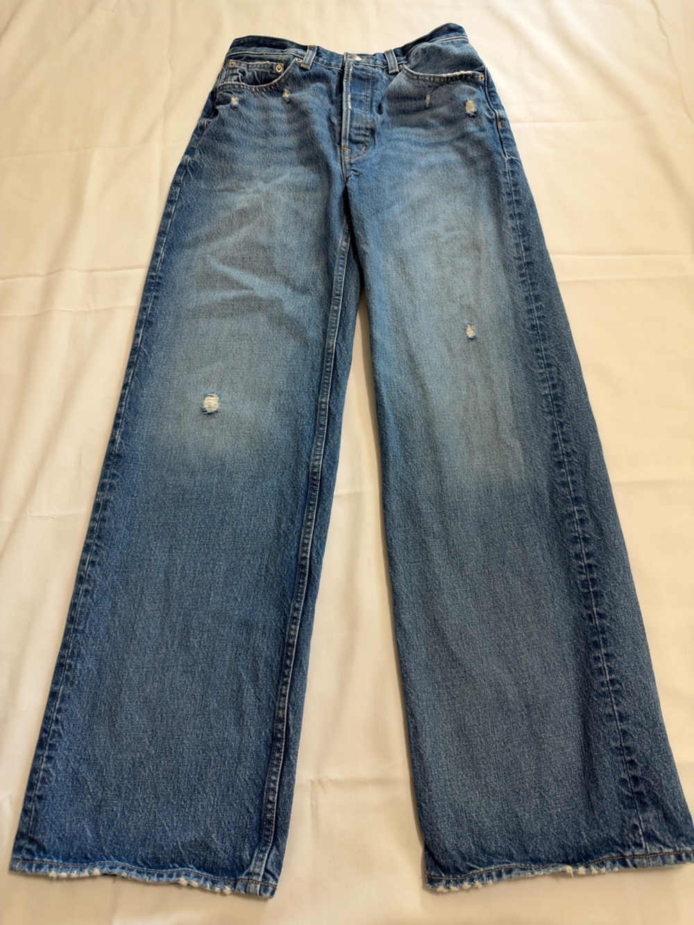 Madewell Low Slung Baggy Jeans Robertson Wash size 23 EUC - Picture 8 of 13